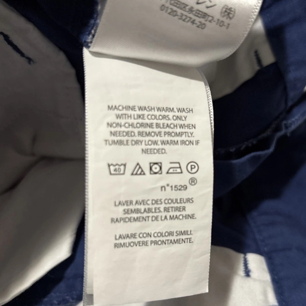 Polo Ralph Lauren Classic Chino Shorts Boys, Size 12, Navy Blue Preppy Casual - Picture 6 of 6
